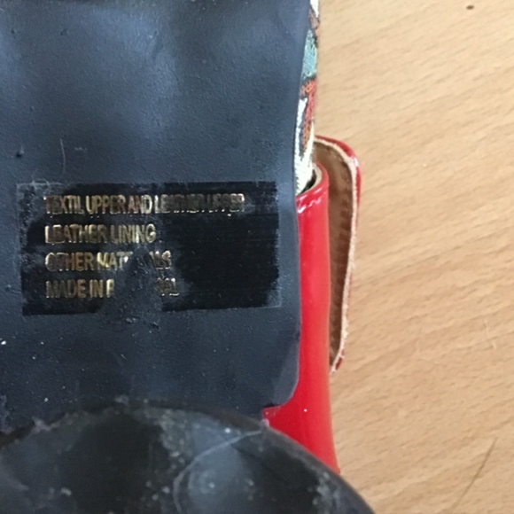 JOHN FLUEVOG LADIES ZAZA MARY JANE WIDE STRAP FABRIC SHOE inc. SHOE BAG - Picture 15 of 15